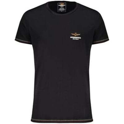Aeronautica Militare zwart t-shirt heren crew-neck SCOTI003J508-34300 XXL black