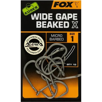 Wide Gape Beaked X Hooks Barbed X10 Edges Armapoint Fox - Karper Haken - Karperhaken - Karper - Karpervissen - Karper Vissen