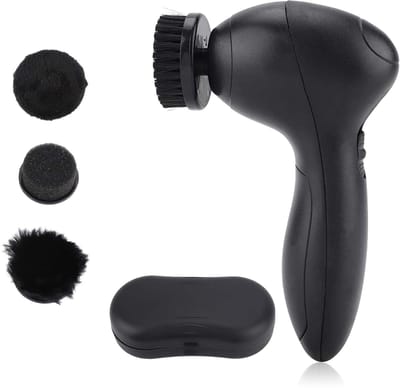 Dailygoods - Elektrische Schoenborstel - Automatische Schoenpoetsmachine - Handheld Power Scrubber - Zwart - Schoenonderhoud - Voor Leren Schoenen en...