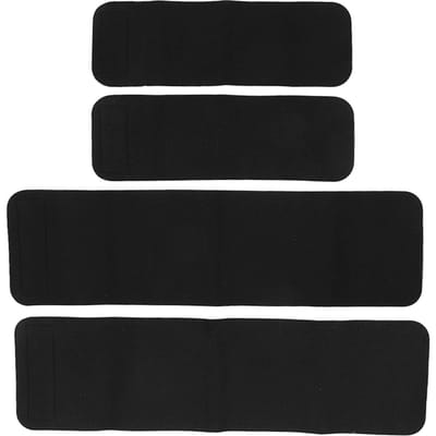 4pcs Support de Cuisse Compression Manchon de Bras Supérieur pour Basket-ball Cyclisme Course à Pied black