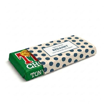 Tony Chocolade | Chocoladecadeaus | Bedankt | Cadeau | Bedankt Meester | Stippenpatroon | Hazelnoot | Fotofabriek