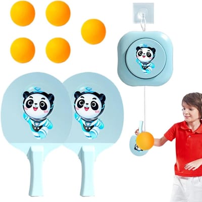 Tafeltennis Trainer - Pingpong Oefen Set - Vaardigheden Verbeteren - Zonder Tafel - 120 cm Lengte - Blauw