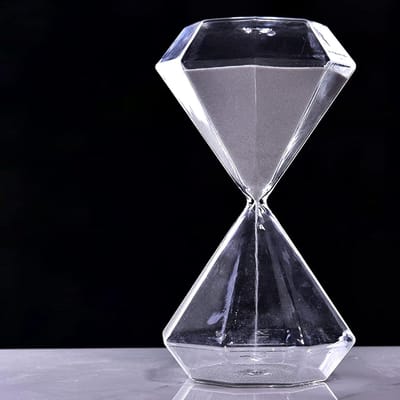 Zandloper Timer - Tijd Klok - Tijd Management - Diamant Vorm - 30 Minuten - Roze