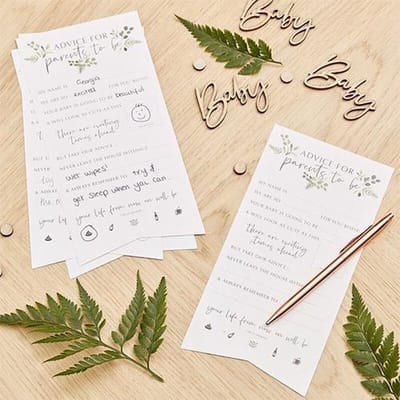 Botanical Baby - Advieskaarten Ouders Hey Baby (10 stuks)