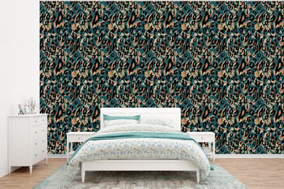 Behang - Fotobehang Panter - Luxe - Patronen - Breedte 320 cm x hoogte 240 cm