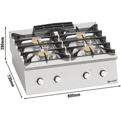 GGM Gastro Gasherd - 24 kW - 4 Brenner