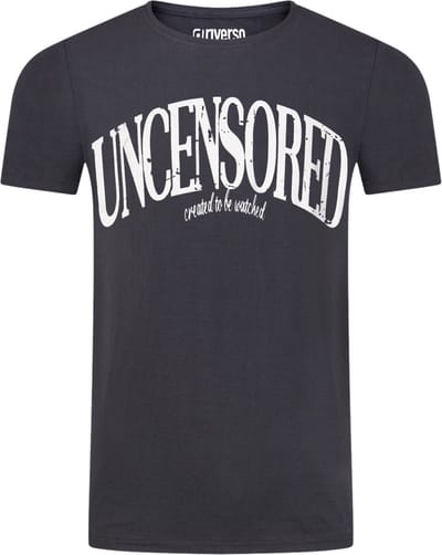 riverso Heren T-Shirt RIVLeon regular fit Antraciet S Ronde Hals Volwassenen - gemaakt van 100% katoen