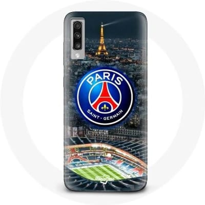 Samsung Galaxy A70 hoesje psg logo stadionnacht Eiffeltoren