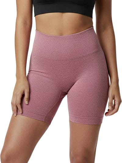 High waist Fitness short - Maat S - Roze - Sport legging dames kort - Sportbroekje dames - Gym short - sportkelding dames - high waist - scrunch sport broekje - fitness short - gym short - yoga short - sportkleding dames Merk: Shapetape