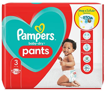 Baby Broekjes - Luier Broekjes - Droog Blijven - Lekvrije Zone - 32 Stuks - Wit