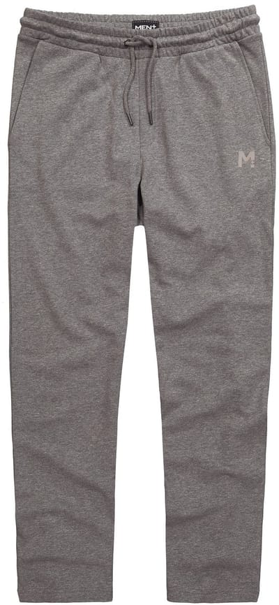 Men Plus - Heren - Trainingsbroek Basic Fit elastische tailleband - Grijs melange - Maat 3XL