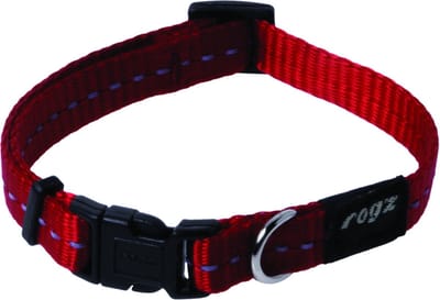 Rogz Utility Halsband Rood - Hondenhalsband - Xs 16-22x1.1 Cm