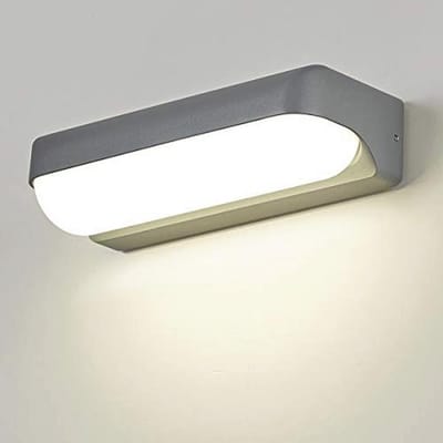 12 W LED Buitenlamp - Waterdicht Aluminium Wandlamp voor Terras, Tuin en Gang - 1000 Lumen 26 cm