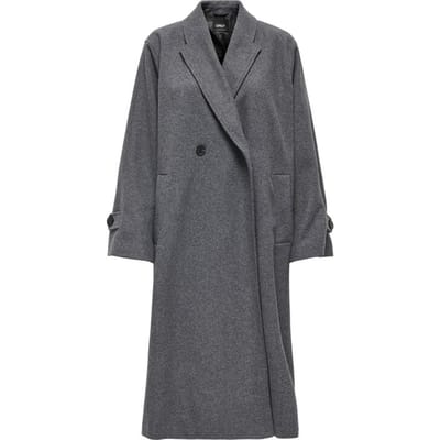 Only Lange jassen - ONLMAISY OVERSIZED WOOL COAT OTW - XS tot L - voor Vrouwen - grijs