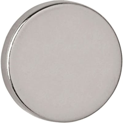 MAUL Magneet rond 10 stuks 3,2 kg staal metaal Neodymium magnetisch Ø 1.5 x 0.3 cm zilver