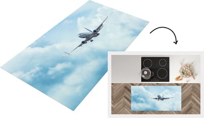 Keukenloper - Loper keuken - Een vliegtuig in de lucht - 120x60 cm - Keukenloper vinyl