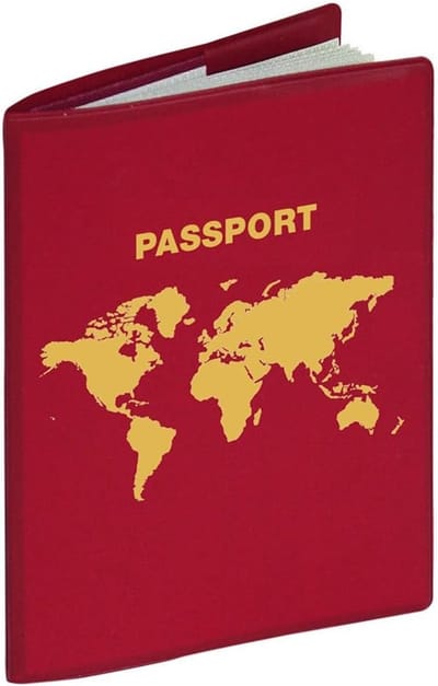 Famanu – Kaarthoes - rood paspoort - ter bescherming van creditcards - identiteitskaart - bankkaart - paspoort - paspoorthoes van kunststof
