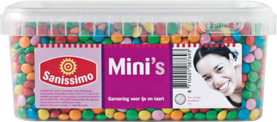 Sanissimo Mini's - kleine smarties voor ijs en taart - 1,5 kilo