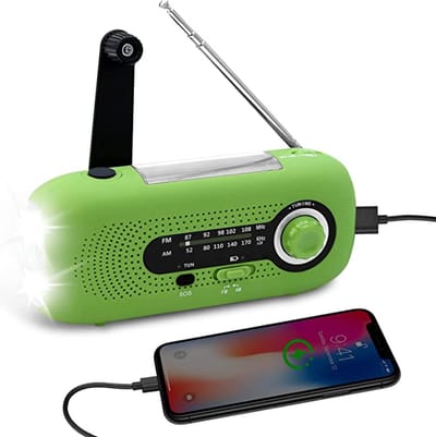 Noodradio – Solar Emergency Radio – Kamperen Outdoor Survival Radio – Powerbank – Zaklamp – Zonne Energie