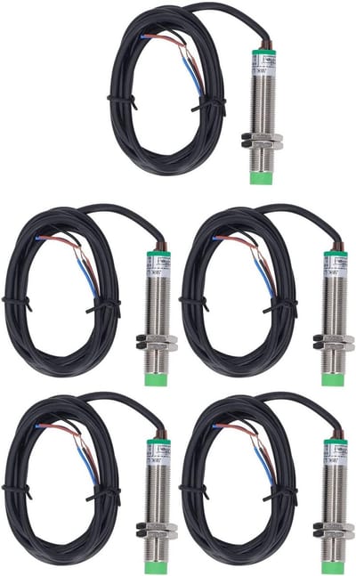 Inductieve Naderingsschakelaar - Contactloze Sensor - Automatische Besturing - IP65 Waterdicht - M12 x 1 - Zilver