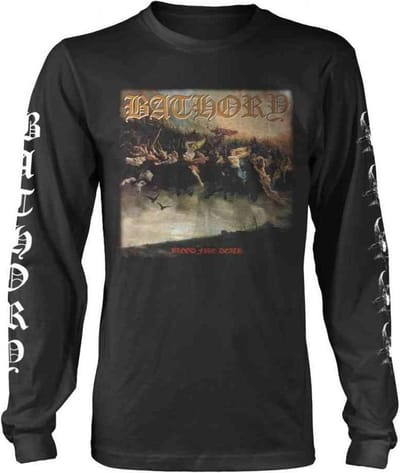 Bathory Longsleeve shirt -L- Blood Fire Death Zwart