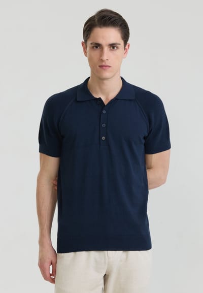 Felix Hardy Polo Shirt Korte Mouwen 100% Katoen Heren Navy - 2Xl