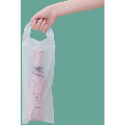 10 STUKS Semi-Transparante Opbergzakken voor Paraplu's, Waterdichte Plastic Zakken, Opbergzakken voor Onderweg voor Waterbekers, Zakken voor Natte Paraplu's wit
