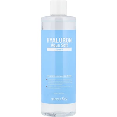 Secret Key, Tonique doux à l'acide hyaluronique, 500 ml (16,9 fl oz) white