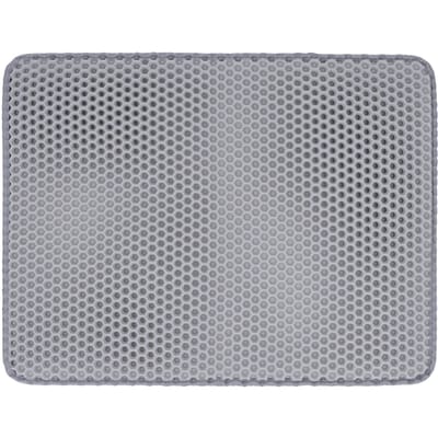 Dubbellaags kattenbakmat EVA Gemakkelijk schoon te maken Wasbaar Antislip Kattenbakvanger Mat voor Katten Honden