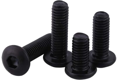 Dailygoods- Schroeven Set 50 Stuks - M3 Platte Kop - Gelegeerd Staal - Assortiment in Koffer - Voor Bevestiging en Reparatie - Duurzaam en Stevig - Boutjes