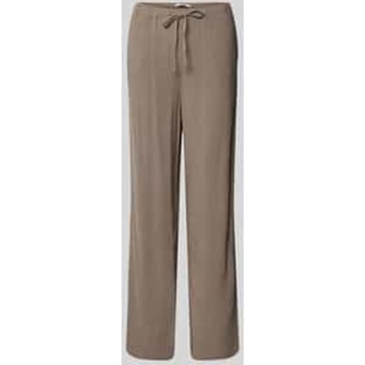 loose fit wijdte broek van mix van viscose en linnen model 'SIESTA'