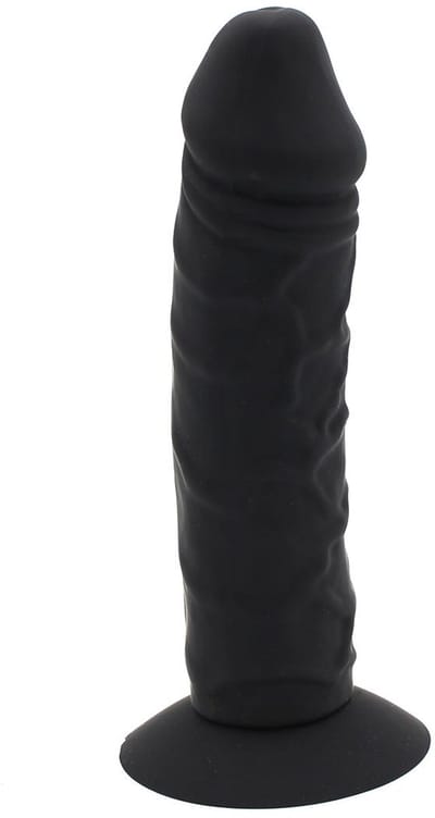 Kiotos - Grote Siliconen Dildo 18 x 4.5 cm Met Zuignap & geschikt Voor strap-ons - Zwart