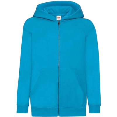 Kindercapuchon met volledige rits Fruit of the Loom Classic