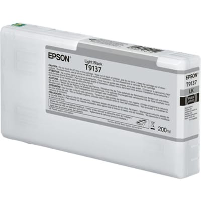 Epson T9137 inktcartridge licht zwart (origineel)
