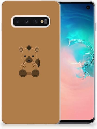 Samsung Galaxy S10 Telefoonhoesje met Naam Baby Hyena