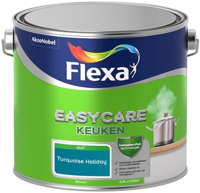 Flexa - Easycare Keuken - Turquoise Holiday - Mengverf - 2,5 L