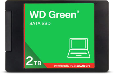 WD Green Serie - Interne SSD - 2TB - 6 Gb/s SATA - 2.5 inch