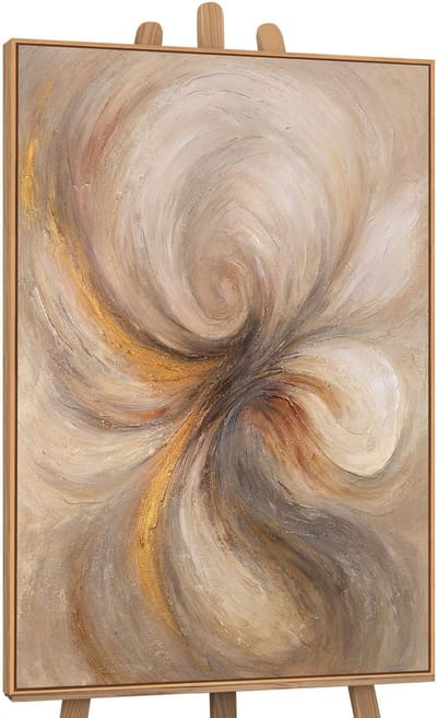 Canvas schilderij handgeschilderd energy of the flow abstract – YS-Art Gallery – Luxe wanddecoratie voor woonkamer – Modern schilderij voor slaapkamer en hal