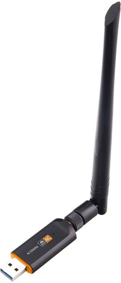 DrPhone W4 Wireless USB WiFi Adapter - 1200 Mbps 5G / 2.5G Dual-band met antenne - WLAN Adapter AC WiFi Dongle voor Desktop /Laptop