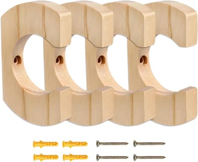 Paddle houder - Opbergrek - Peddel opbergen - Krasbescherming hout - 10 x 63 cm - Houtkleur