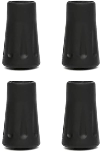4 Rubber Buffers voor Wandelstokken - Verwisselbare Punten 11 mm