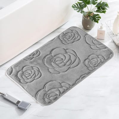 Roos Vloermat Badkamer Waterabsorptie Antislipmat Badkamer Deurmat Slaapkamer Tapijt Vloermat grijs