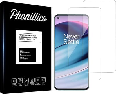 Screenprotector voor OnePlus Nord CE 5G - 2 stuks Beschermglas van glas Transparante glazen schermbeschermfolie