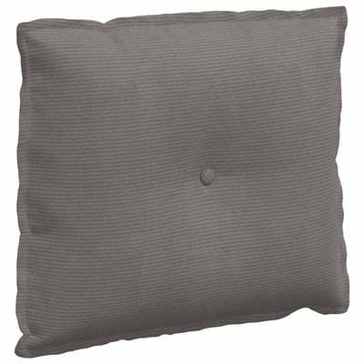vidaXL - Rugkussen - Lichtgrijs - 60 - x - 50 - cm - Corduroy - stof