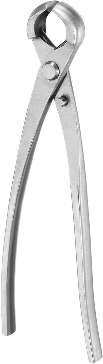 Bonsai Knop Cutter - Tuinschaar Snoeischaar - Takken Snoeien - Concave Snede - 210 mm - Zilver