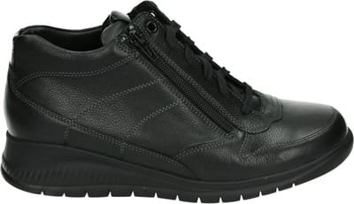 durea - 9721 K - Hoge sneakersVeterlaarzenDames veterschoenenDames sneakersHalf-hoge schoenen - Kleur: Zwart - Maat: 35.5