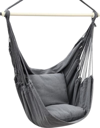 Hangstoel Cocoon - Egg Hangstoel – Hang Stoel Met Standaard – Egg Chair Inclusief Kussens – Voor Binnen Of Buiten – Hangstoelen - Gewicht tot 150 Kg – Voor Slaapkamer en Tuin