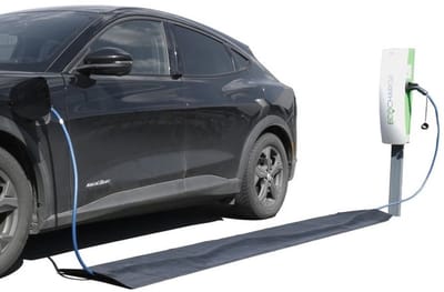 GOMbase - Laadkabel mat / Rubberen kabelmat - Breedte 50 cm - Lengte 600 cm - Laadkabel auto