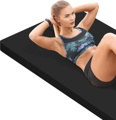 Antislip Grote Yogamat - 15mm Dikke Fitnessmat voor Yoga, Pilates en Grondoefeningen met Draagtas