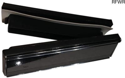 RFWR® Compleet Mouwen Brievenbus Zwart 295mmx75mm Met Tochtbestendige Borstels